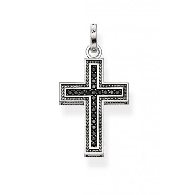 Thomas Sabo Silver Zirconia Black Cross Pendant PE530 - 051 - 11Thomas Sabo Sterling SilverPE530 - 051 - 11