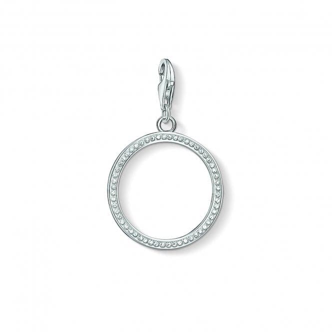 Thomas Sabo Silver Zirconia Sparkly Minimal Circle Charm 1530 - 051 - 14Thomas Sabo Charm Club1530 - 051 - 14