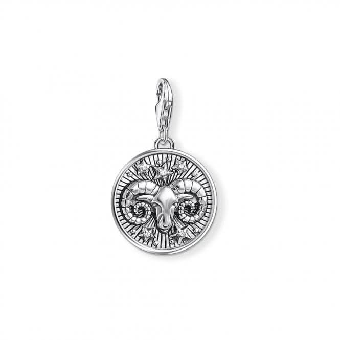 Thomas Sabo Silver Zirconia Vintage Aries Zodiac Charm 1640-643-21