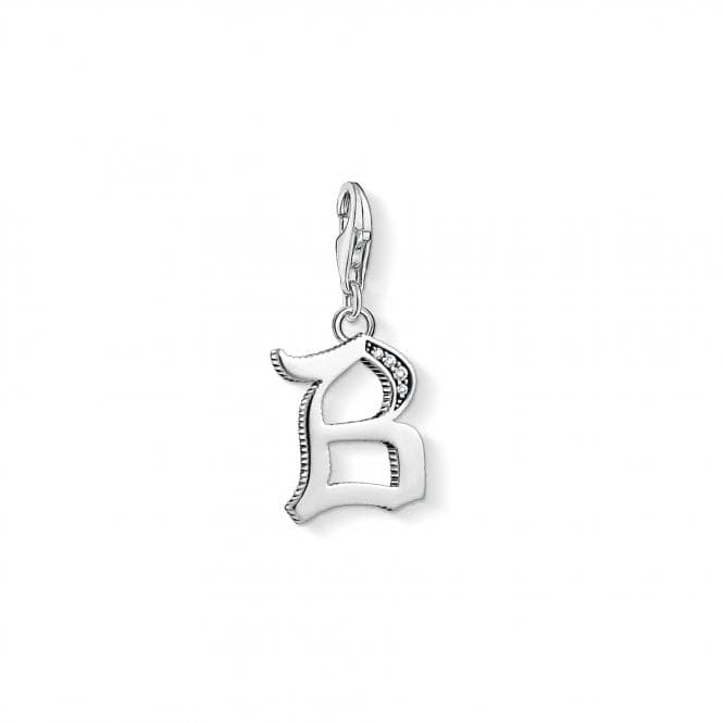 Thomas Sabo Silver Zirconia Vintage B Letter Charm 1582 - 643 - 21Thomas Sabo Charm Club1582 - 643 - 21