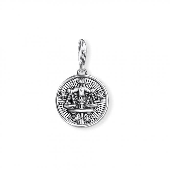Thomas Sabo Silver Zirconia Vintage Libra Zodiac Charm 1646-643-21
