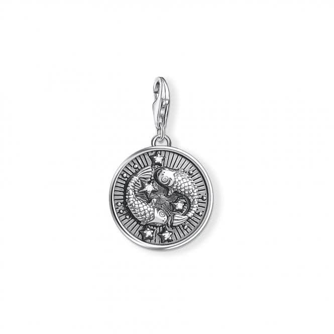 Thomas Sabo Silver Zirconia Vintage Pisces Zodiac Charm 1639 - 643 - 21Thomas Sabo Charm Club1639 - 643 - 21