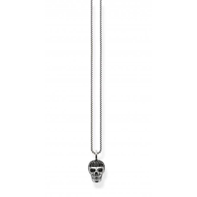 Thomas Sabo Small Black Sparkling Skull Pendant PE480 - 051 - 11Thomas Sabo Sterling SilverPE480 - 051 - 11