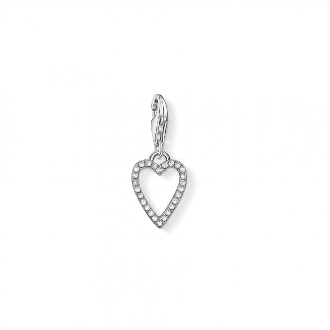 Thomas Sabo Sterling Silver Cut - out Zirconia Heart Charm 1761 - 051 - 14Thomas Sabo Charm Club1761 - 051 - 14