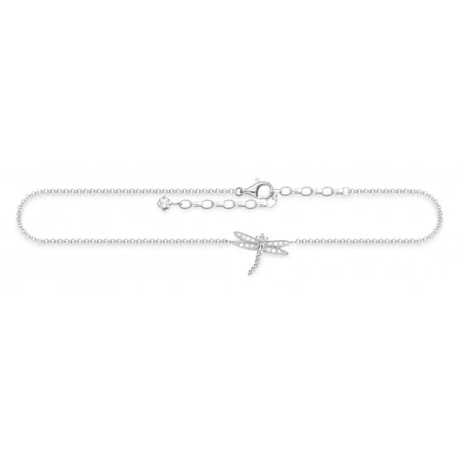 Thomas Sabo Sterling Silver Dragonfly Anklet AK0010 - 051 - 14 - L27vThomas Sabo Sterling SilverAK0010 - 051 - 14 - L27v