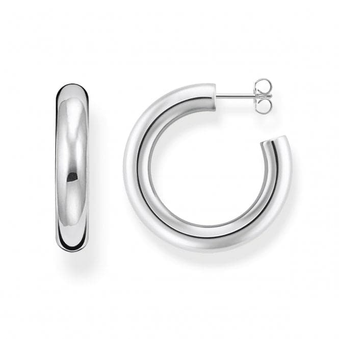 Thomas Sabo Sterling Silver Medium Chunky Tube Hoops CR636 - 001 - 21Thomas Sabo Sterling SilverCR636 - 001 - 21