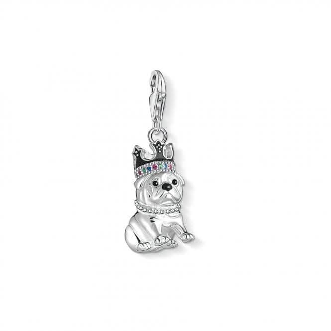 Thomas Sabo Sterling Silver Pug Dog Charm Pendant 1510-497-21