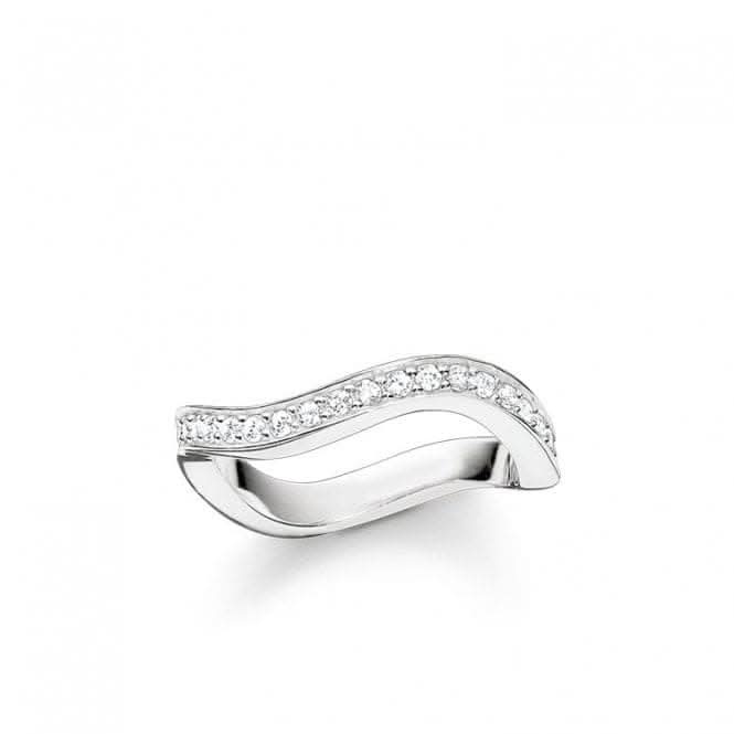 Thomas Sabo Sterling Silver Zirconia White Ring TR2010-051-14