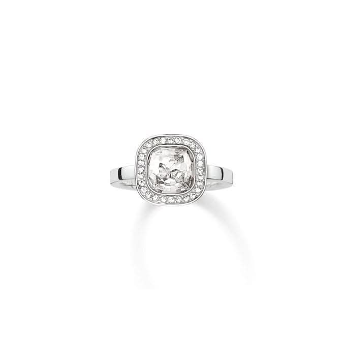Thomas Sabo Sterling Silver Zirconia White Ring TR2029 - 051 - 14Thomas Sabo Sterling SilverTR2029 - 051 - 14 - 48