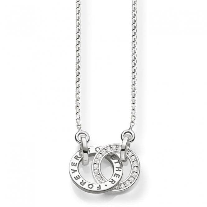 Thomas Sabo Together Forever Necklace KE1488 - 051 - 14 - L45vThomas Sabo Sterling SilverKE1488 - 051 - 14 - L45v