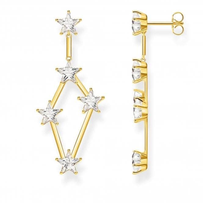 Thomas Sabo White Gold Zirconia Magic Star constellation Earrings H2083 - 414 - 14Thomas Sabo Sterling SilverH2083 - 414 - 14
