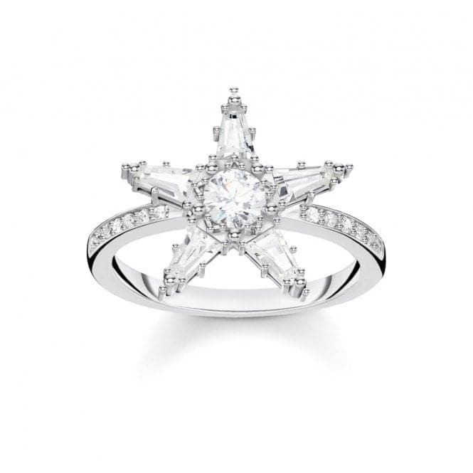 Thomas Sabo White Magic Stars Large Star Ring TR2271 - 051 - 14Thomas Sabo Sterling SilverTR2271 - 051 - 14 - 60