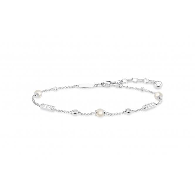 Thomas Sabo White Silver Pearl Bracelet A1919 - 167 - 14 - L19vThomas Sabo Sterling SilverA1919 - 167 - 14 - L19v