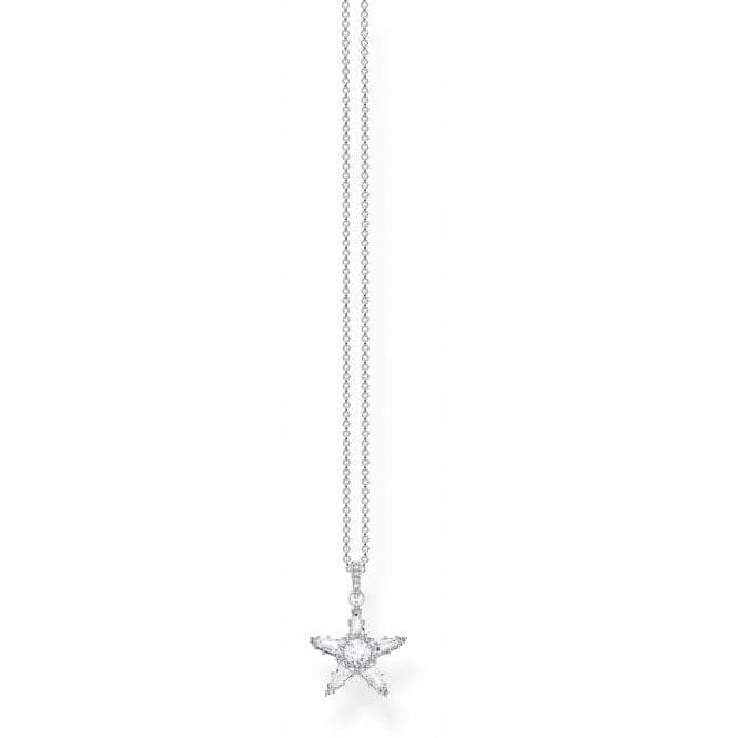 Thomas Sabo White Zirconia Magic Stars Necklace KE1899 - 051 - 14 - L45vThomas Sabo Sterling SilverKE1899 - 051 - 14 - L45v