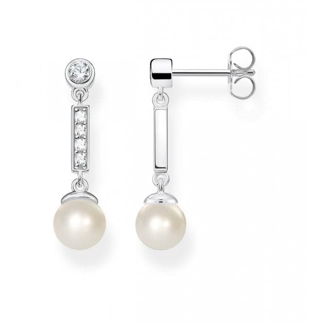 Thomas Sabo White Zirconia Pearl Drop Earrings H2092 - 167 - 14Thomas Sabo Sterling SilverH2092 - 167 - 14