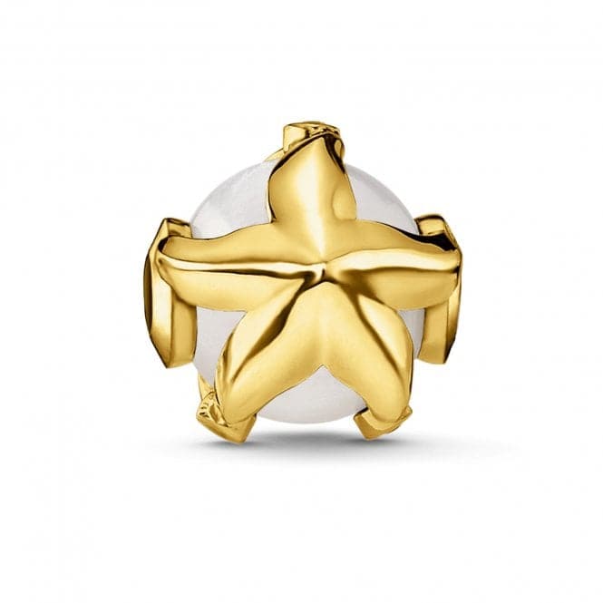 Thomas Sabo Yellow Gold Plated Pearl Starfish Karma Bead K0294Thomas Sabo Karma BeadsK0294 - 445 - 14