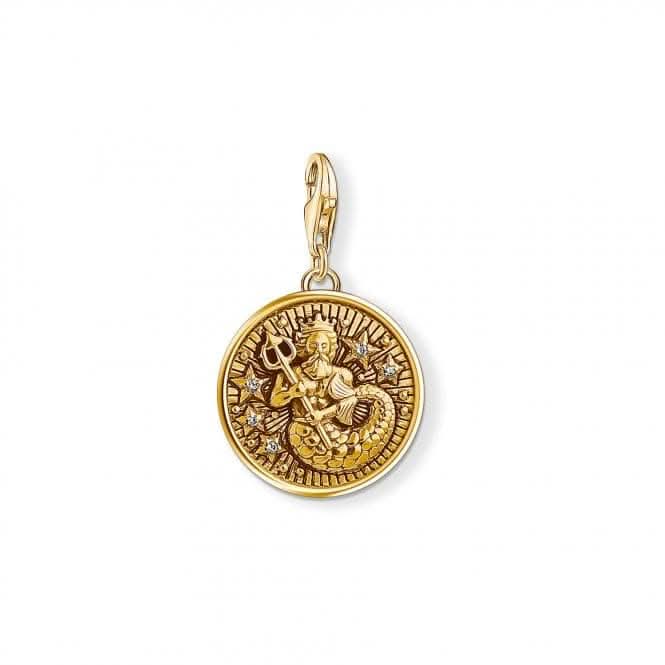 Thomas Sabo Yellow Gold Vintage Aquarius Zodiac Charm 1650-414-39
