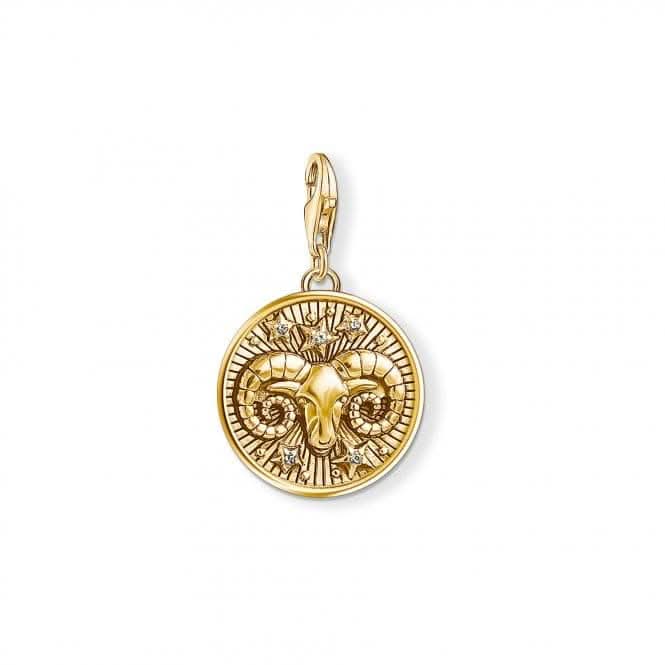 Thomas Sabo Yellow Gold Vintage Aries Zodiac Charm 1652 - 414 - 39Thomas Sabo Charm Club1652 - 414 - 39