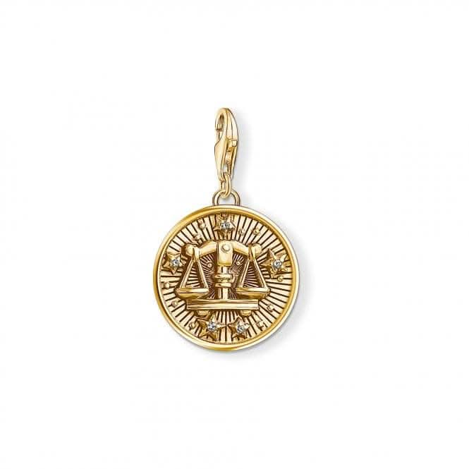 Thomas Sabo Yellow Gold Vintage Libra Zodiac Charm 1658-414-39