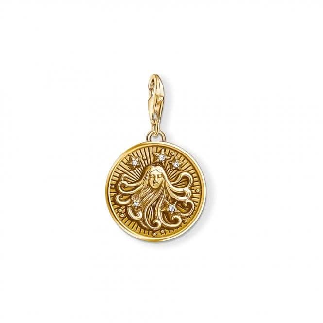 Thomas Sabo Yellow Gold Vintage Virgo Zodiac Charm 1657 - 414 - 39Thomas Sabo Charm Club1657 - 414 - 39
