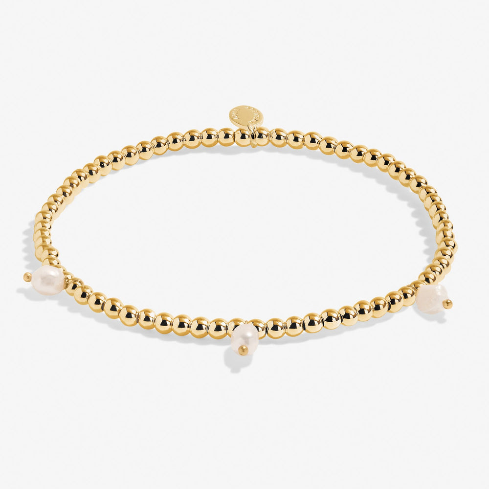 three Pearl Gold Plated 23cm Anklet 8626Joma Jewellery8626