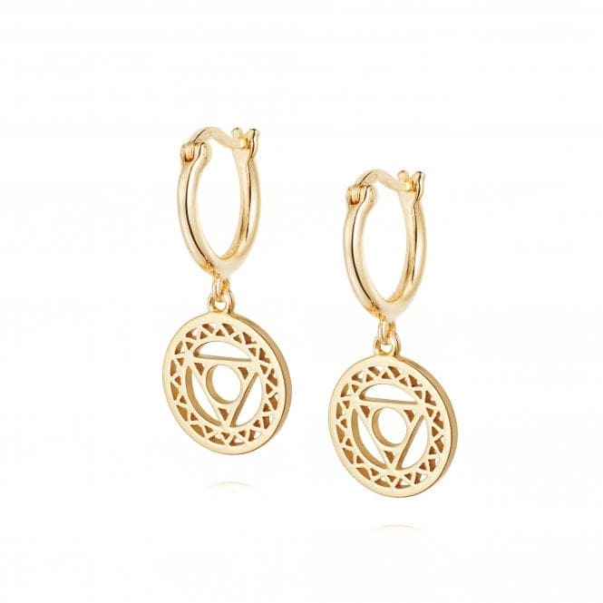 Throat Chakra 18ct Gold Platede Earrings ECHK2005DaisyECHK2005