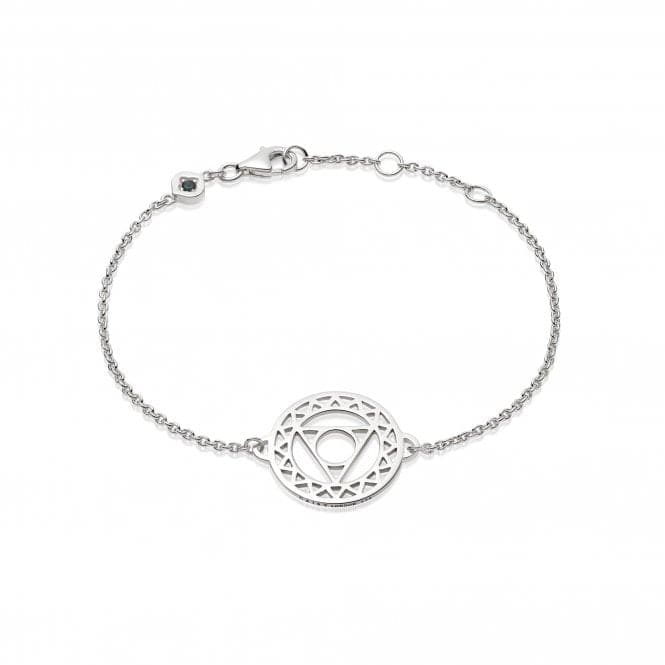 Throat Chakra Chain - Silver Bracelet CHKBR1012DaisyCHKBR1012