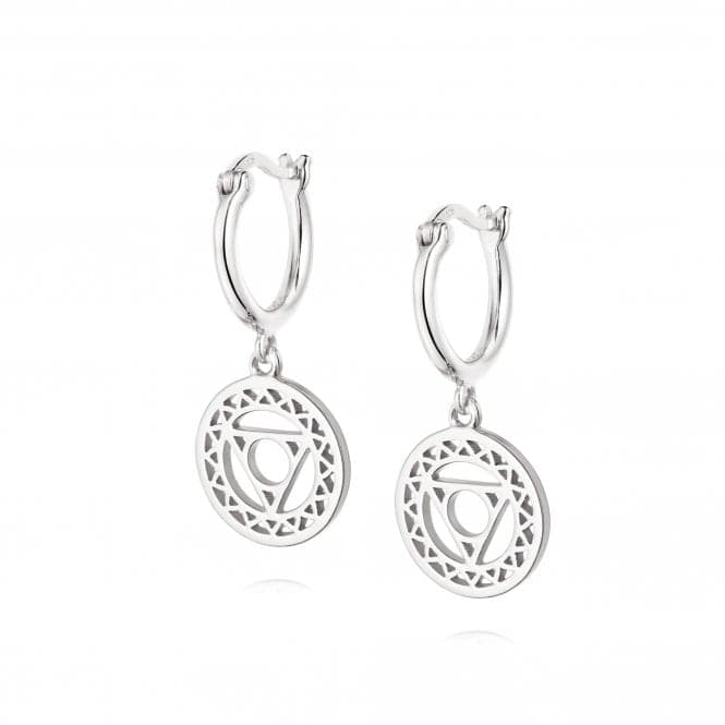 Throat Chakra Drop Silver Earrings ECHK1005DaisyECHK1005