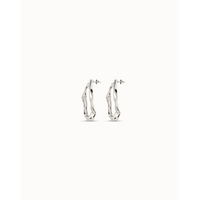 Tide Silver Metal EarringsUNOde50PEN0627MTL0000U