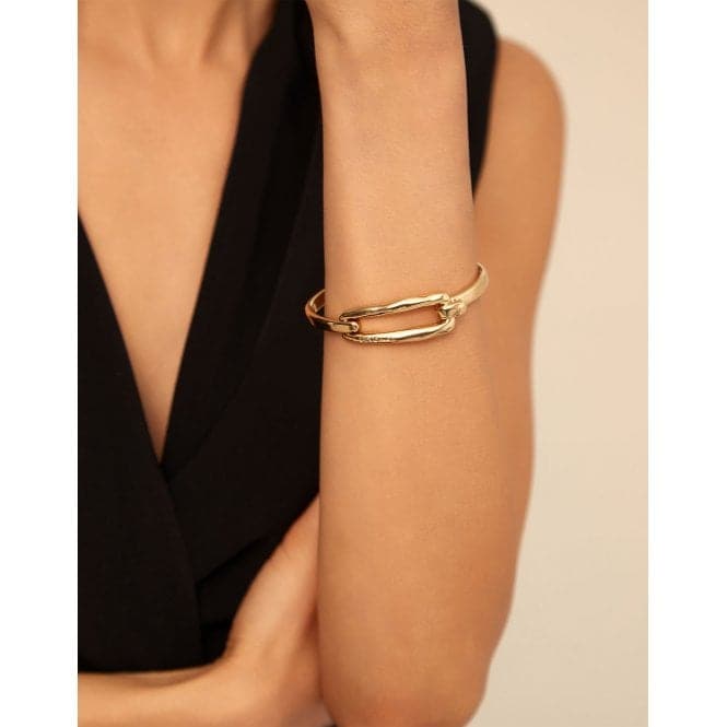 Tied Golden Metal BraceletUNOde50PUL1721ORO0000L