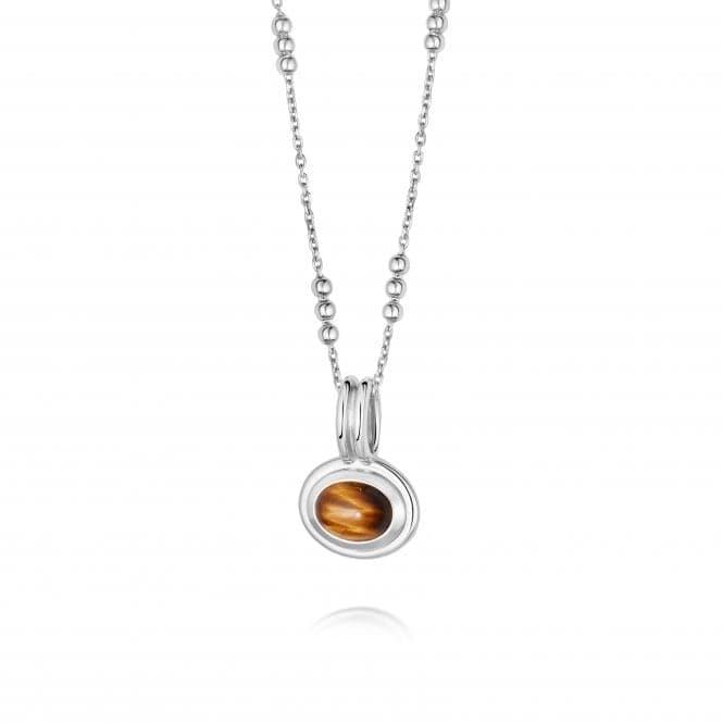 Tigers Eye Sterling Silver Necklace HN3002_SLVDaisyHN3002_SLV