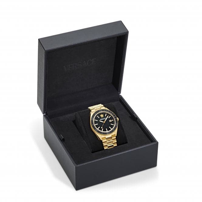 Timeless V Dome Black Sapphire Watch VE8E00624Versace WatchesVE8E00624