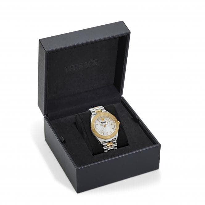 Timeless V Dome White - Silver Sapphire Watch VE8E00424Versace WatchesVE8E00424