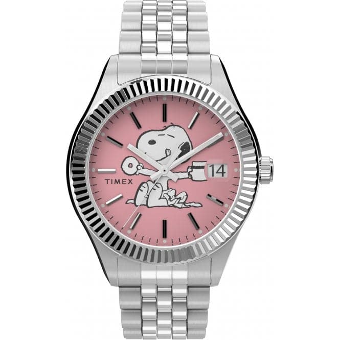 Timex Legacy x Peanuts Stainless Steel Bracelet Watch TW2V47400Timex WatchesTW2V47400