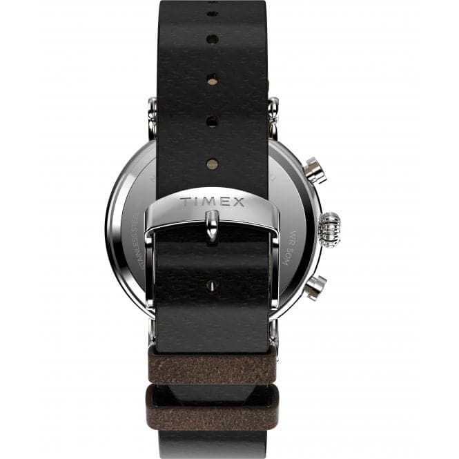 Timex Standard Chronograph Eco - Friendly Leather Strap Watch TW2V71000Timex WatchesTW2V71000