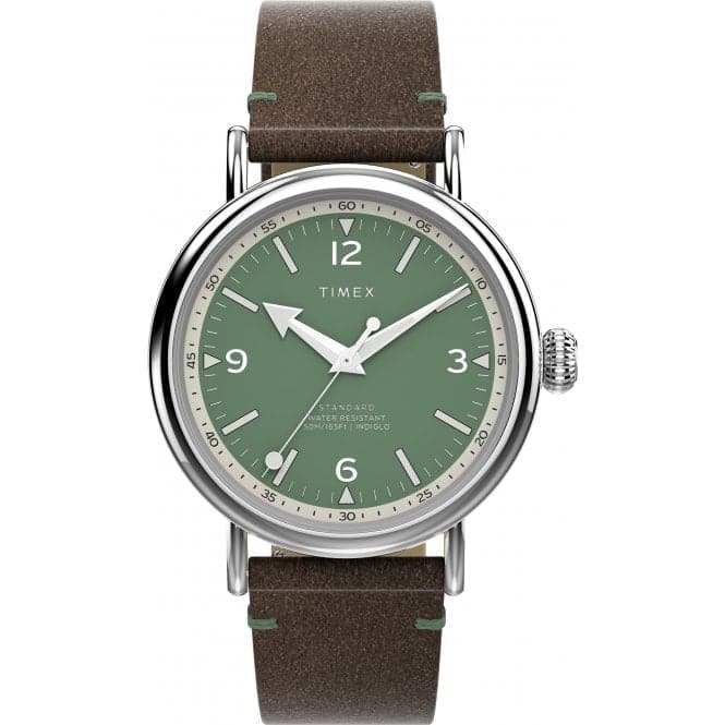 Timex Standard Eco - Friendly Leather Strap Watch TW2V71200Timex WatchesTW2V71200