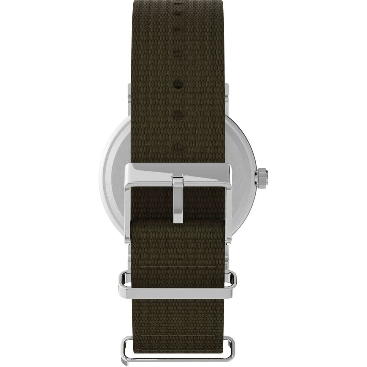 Timex Unisex Weekender Silver - Tone Watch T2N651Timex WatchesT2N651