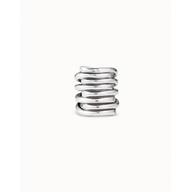 Tornado Silver Metal Ring