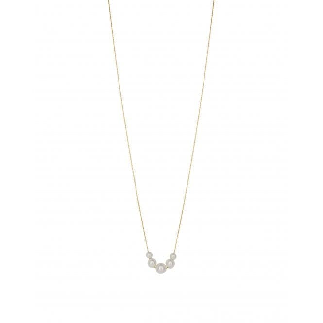 Trace chain and freshwater pearls Necklace GN374WElements GoldGN374W