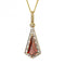 Trapeze Cut Garnet Diamond 9ct Yellow Gold Pendant GP1065KElements GoldGP1065K