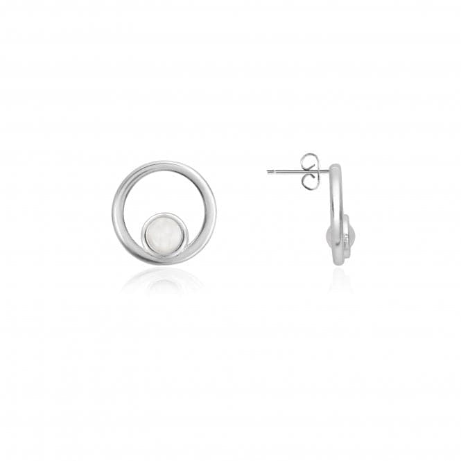 Treasure The Little Things Birthstone April Rock Crystal Silver Earrings 3837Joma Jewellery3837