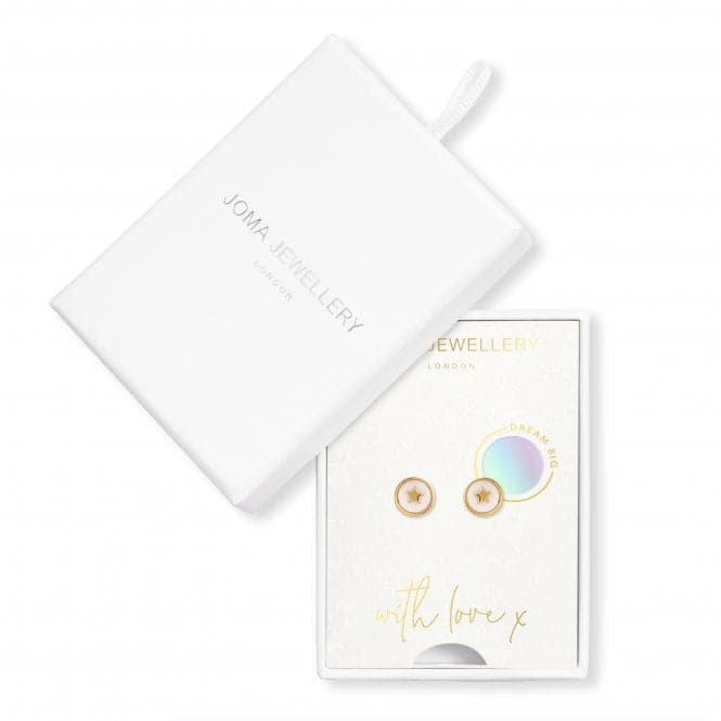 Treasure The Little Things Dream Big Gold Earrings 4298Joma Jewellery4298