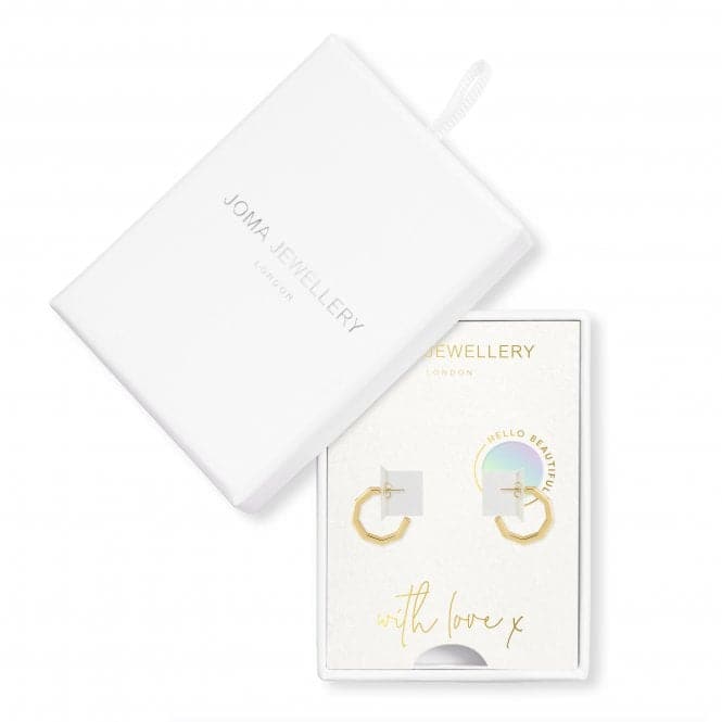 Treasure The Little Things Hello Beautiful Gold Earrings 4289Joma Jewellery4289