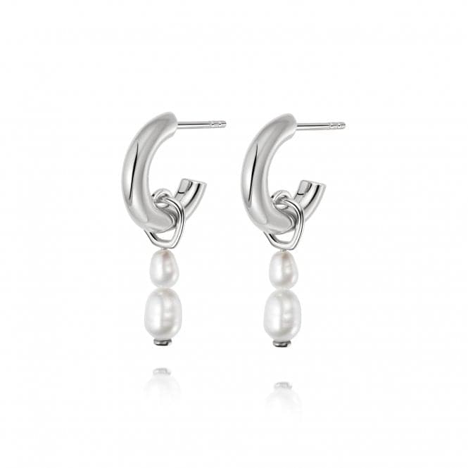 Treasures Double Baroque Pearl Hoop Ear Sterling Silver Earrings TE08_SLVDaisyTE08_SLV