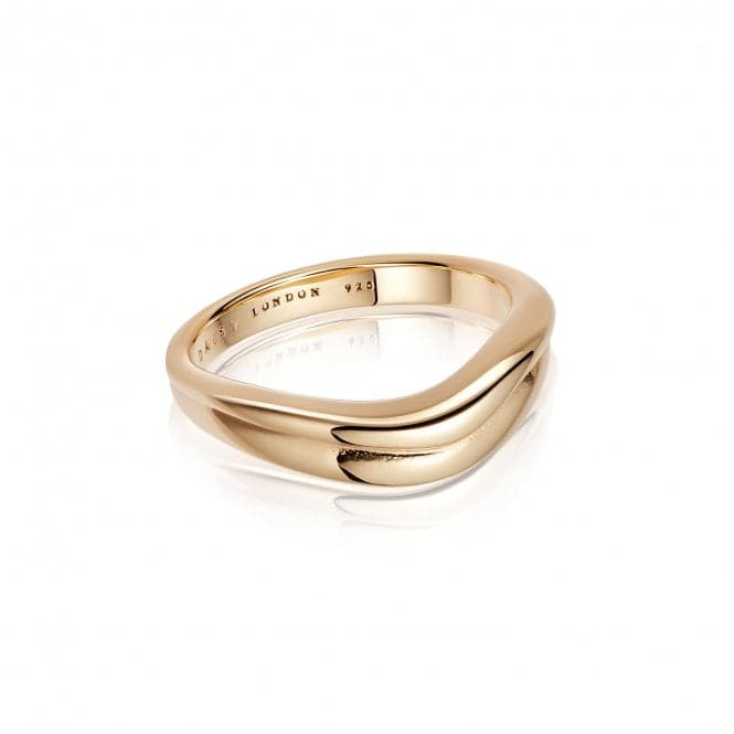 Treasures Sandwave Band 18ct Gold Plated Ring TR03_GPDaisyTR03_GP_L