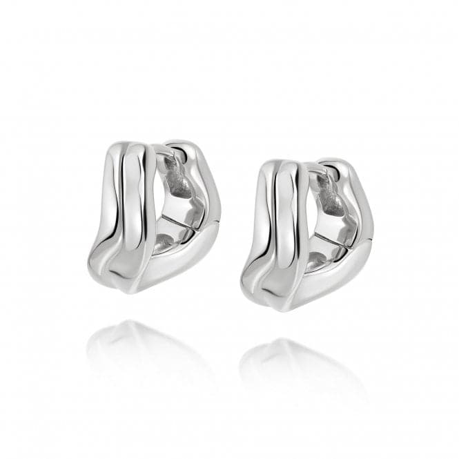 Treasures Sandwave Huggie Ear Sterling Silver Earrings TE04_SLVDaisyTE04_SLV