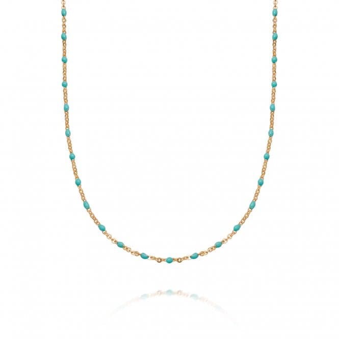 Treasures Turquoise Beaded Necklace BN02_GPDaisyBN02_GP