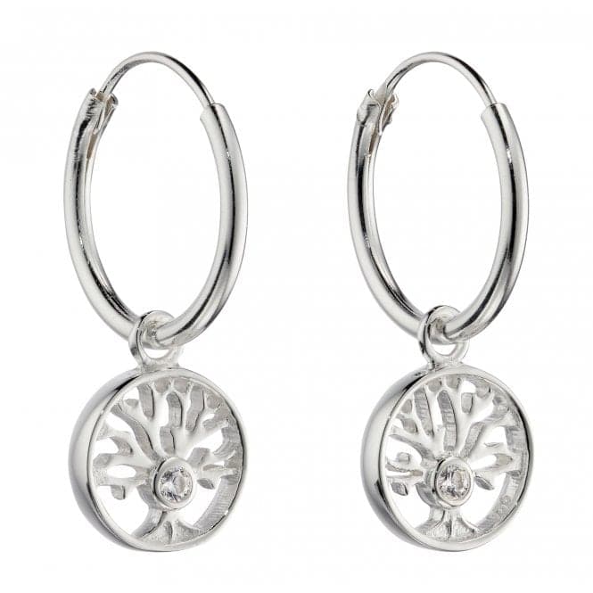 Tree of Life Assembled Hoop Earrings with Zirconia E6046CBeginningsE6046C