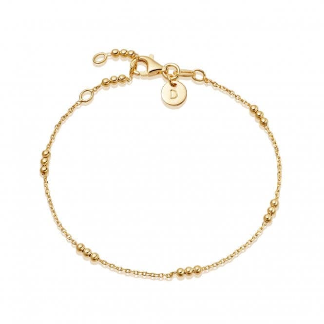 Trio Chain 18ct Gold Plated Bracelet BRBALL_GPDaisyBRBALL_GP