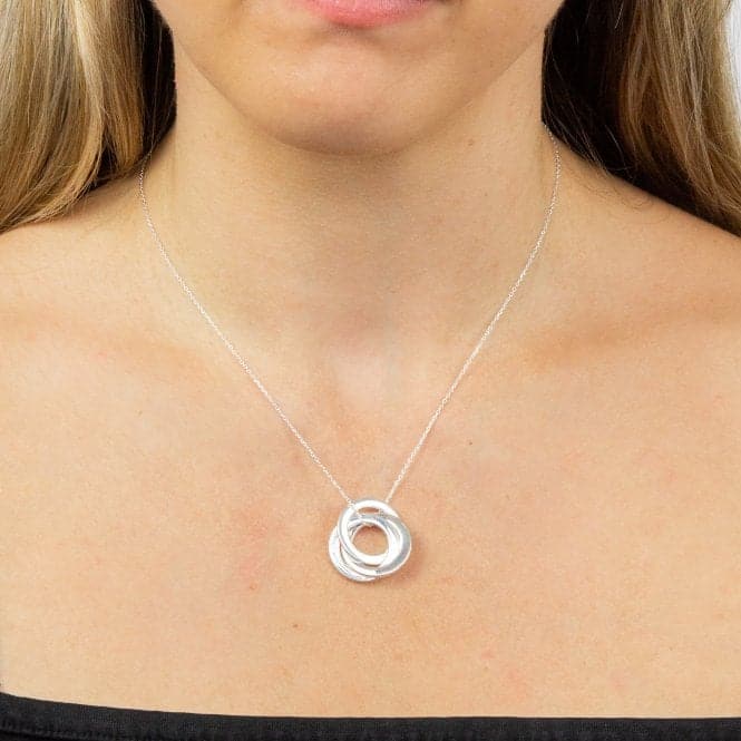 Triple Interlinked Circles Necklace N4454BeginningsN4454